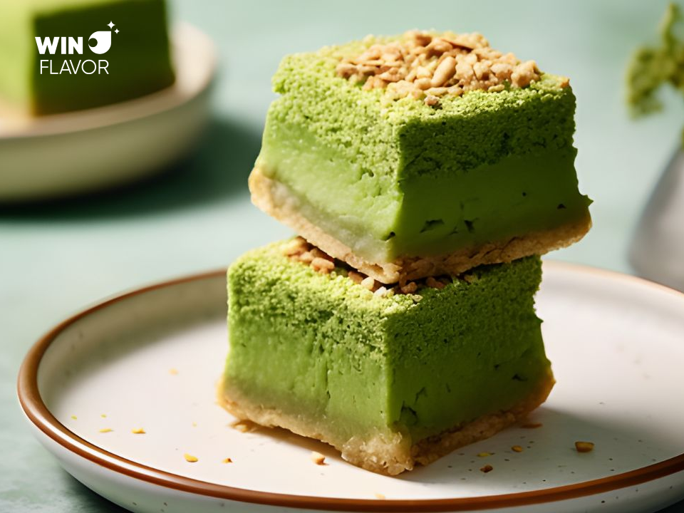 Bánh matcha là sự kết hợp giữa vị ngọt và độ chát nhẹ của matcha